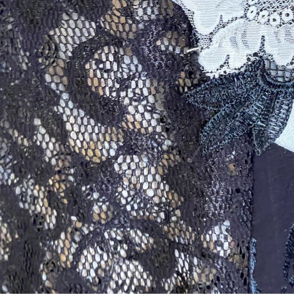 Spencer Alex Black & Cream Vintage 1080’s Kimono Jacket Women’s Size 1X - Picture 8 of 12